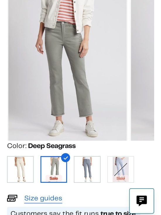 Wit & Wisdom Denim - Wit & Wisdom Deep Seagrass Ankle Crop Jeans